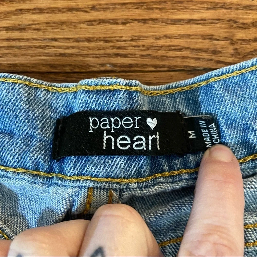 🛍️3/$30 Vintage Paper‎ Heart women’s mom jeans in size medium - Picture 4 of 8